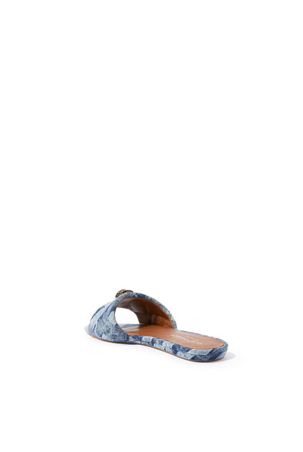 Kensington Denim Flat Sandals